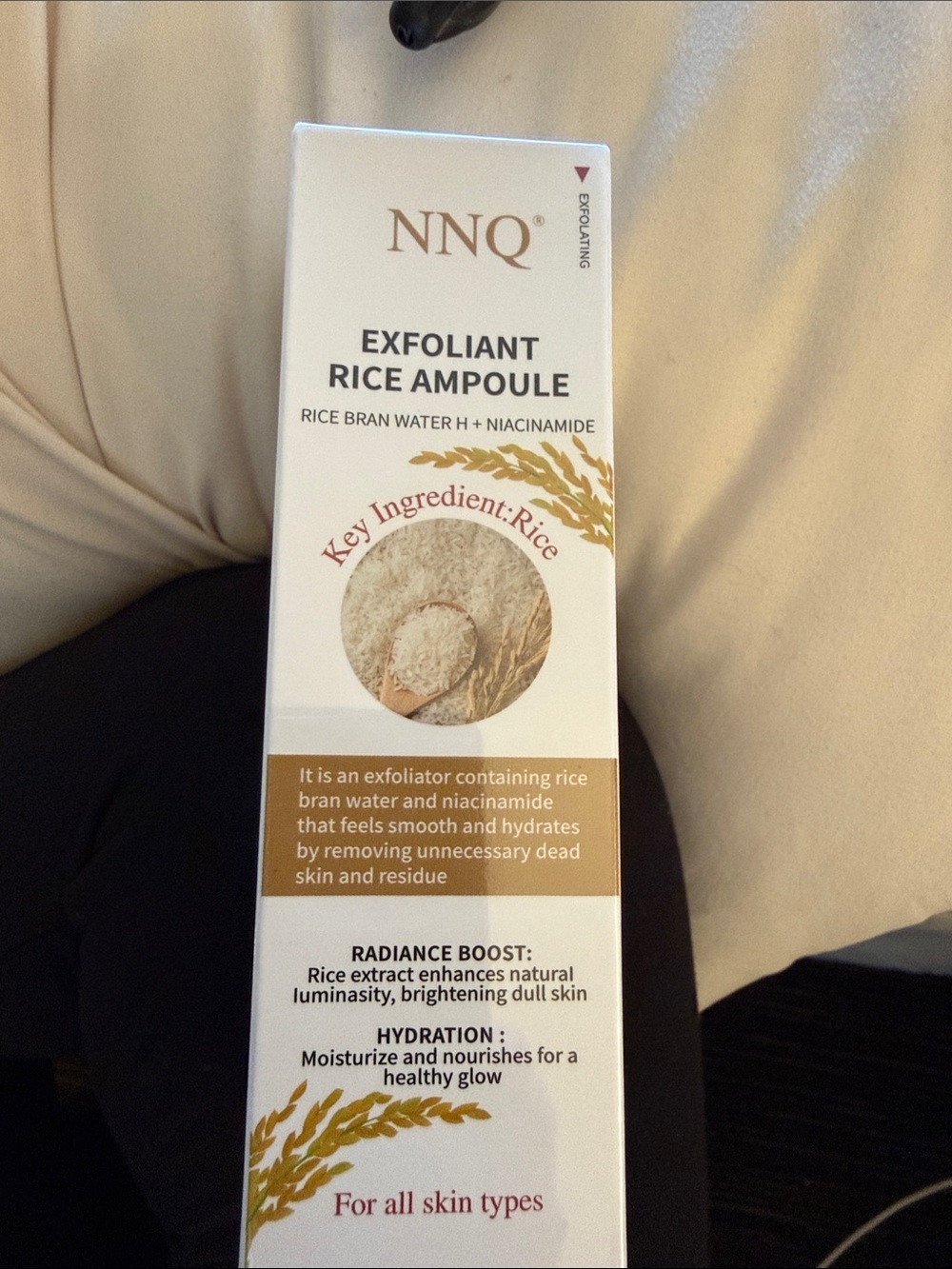 Exfoliant Rice Ampoule Primer — White & Gold